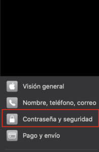Cambio contraseña ID Apple