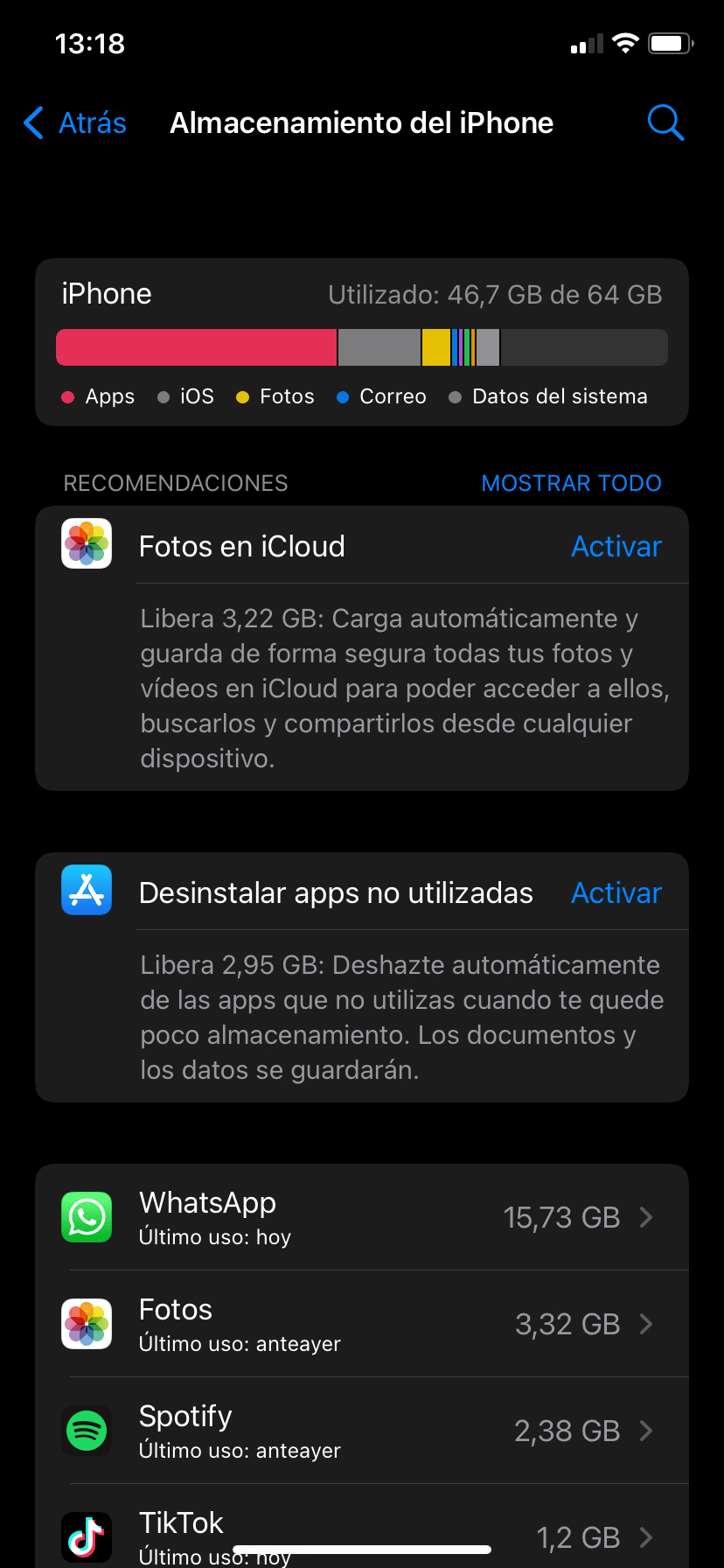 No tengo espacio en mi iPhone ¿Cómo puedo solucionarlo? - Doctor Clic